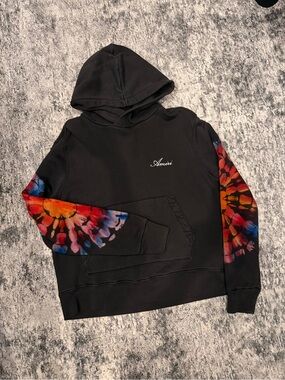 AMIRI Black Spot Tie Dye Hoodie - Size Small